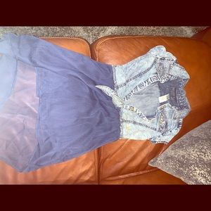 Girls Guess Denim Dress